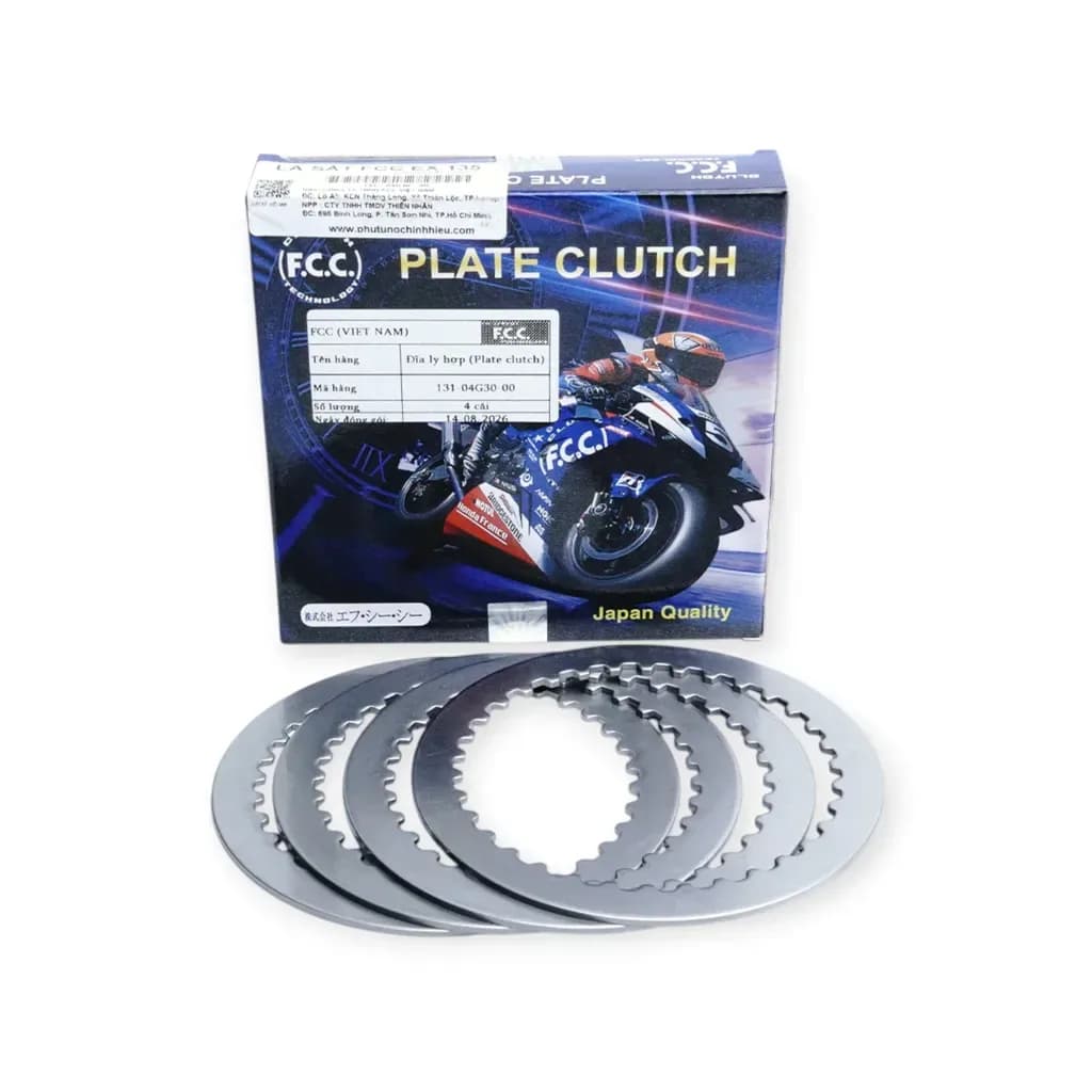 Bộ 4 lá sắt nồi FCC Yamaha Exciter 135 côn tay 2mm 5P7-E6324-00