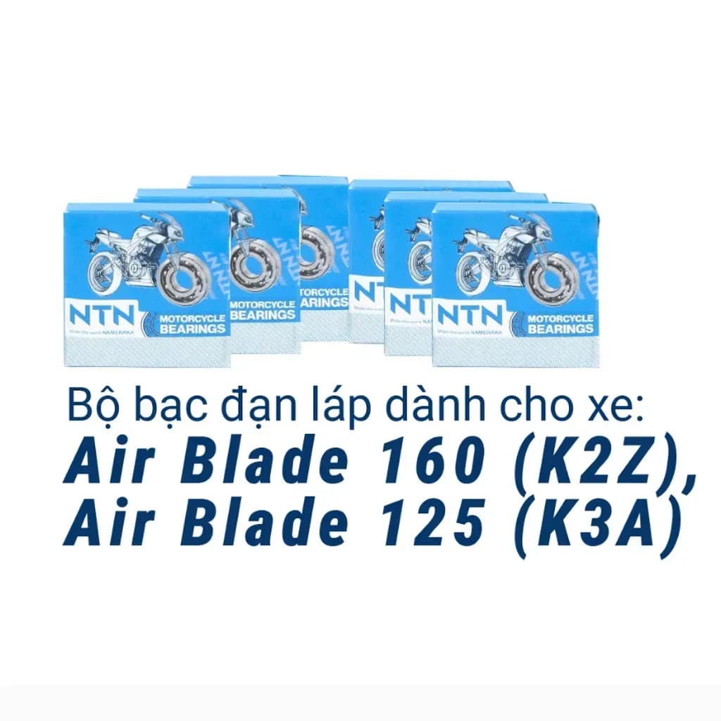 Bộ bạc đạn láp NTN Air Blade 160 K2Z, Air Blade 125 K3A (6 cái)