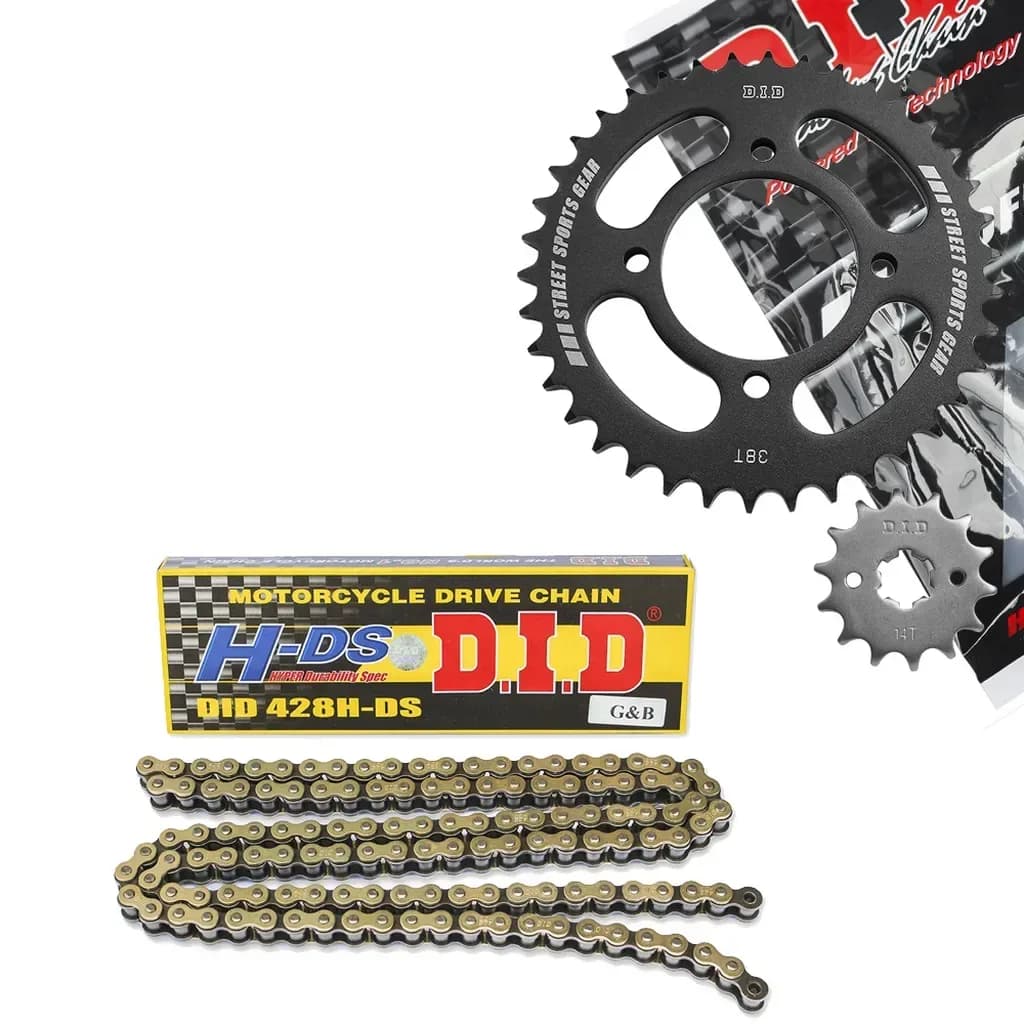 Bộ nhông sên dĩa DID Exciter 135 2011, 428HDS-130RB, 14T-38T