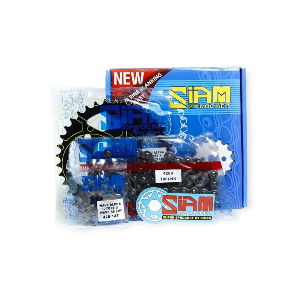 Bộ nhông sên dĩa SIAM Future 125 FI, Wave 428S-108L 14T-37T