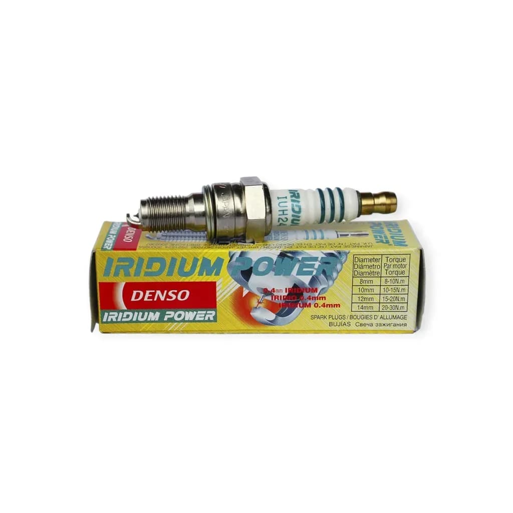 Bugi Denso Iridium IUH24 chân lửng cho SH Ý, Dylan, Air Blade 110