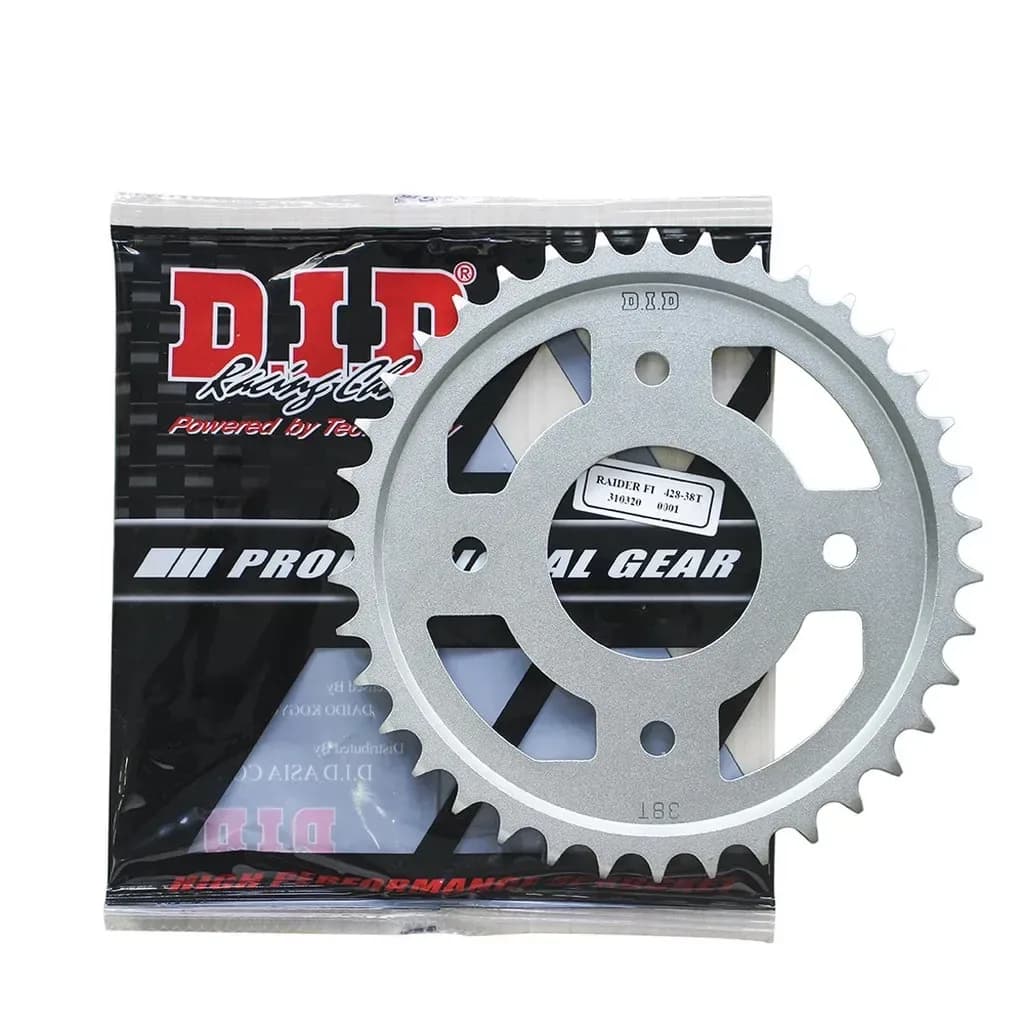 Dĩa sau DID Suzuki Raider Fi 428-38T Silver 38 răng