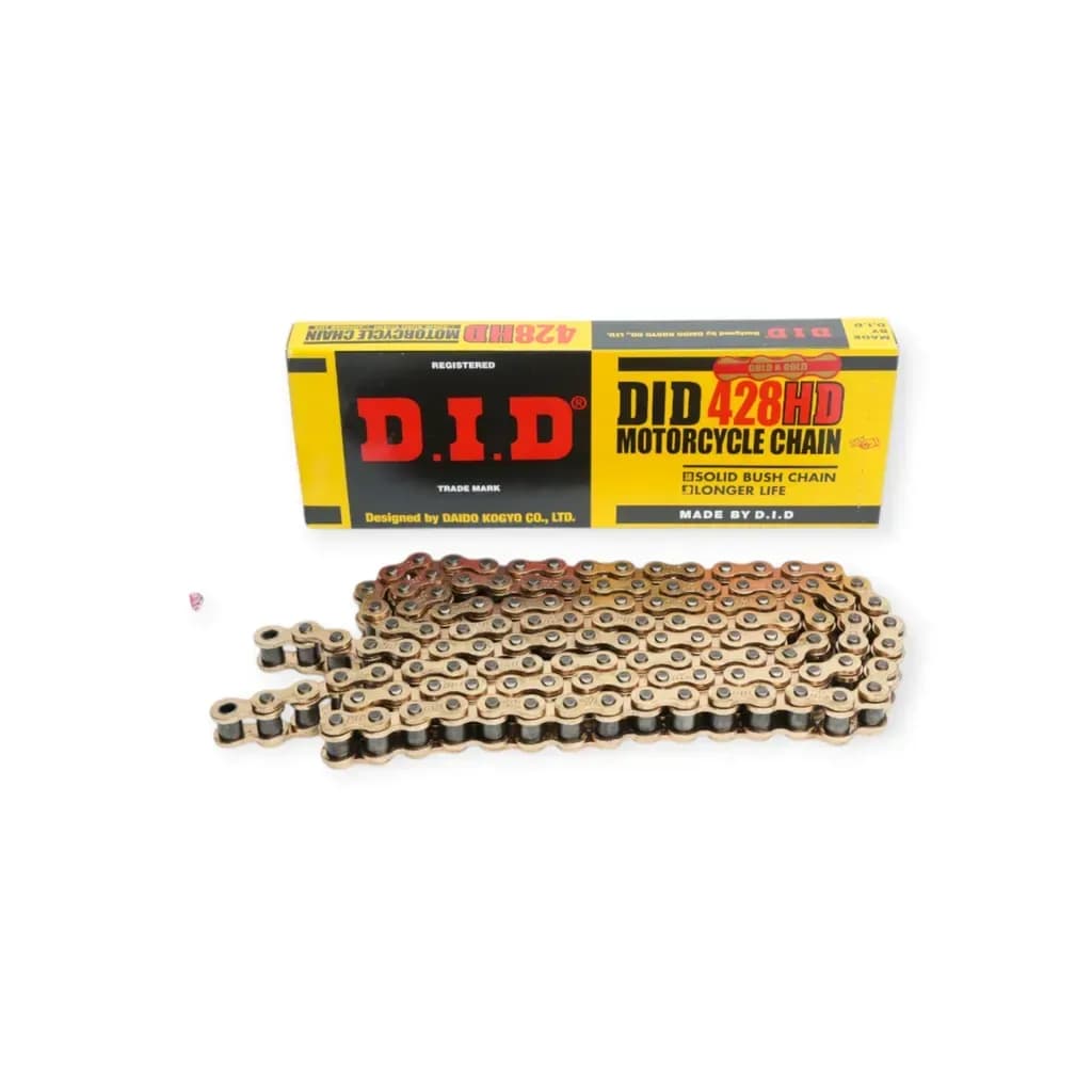 Sên DID 428HD-124RB Gold 124 mắt cho Exciter, Winner