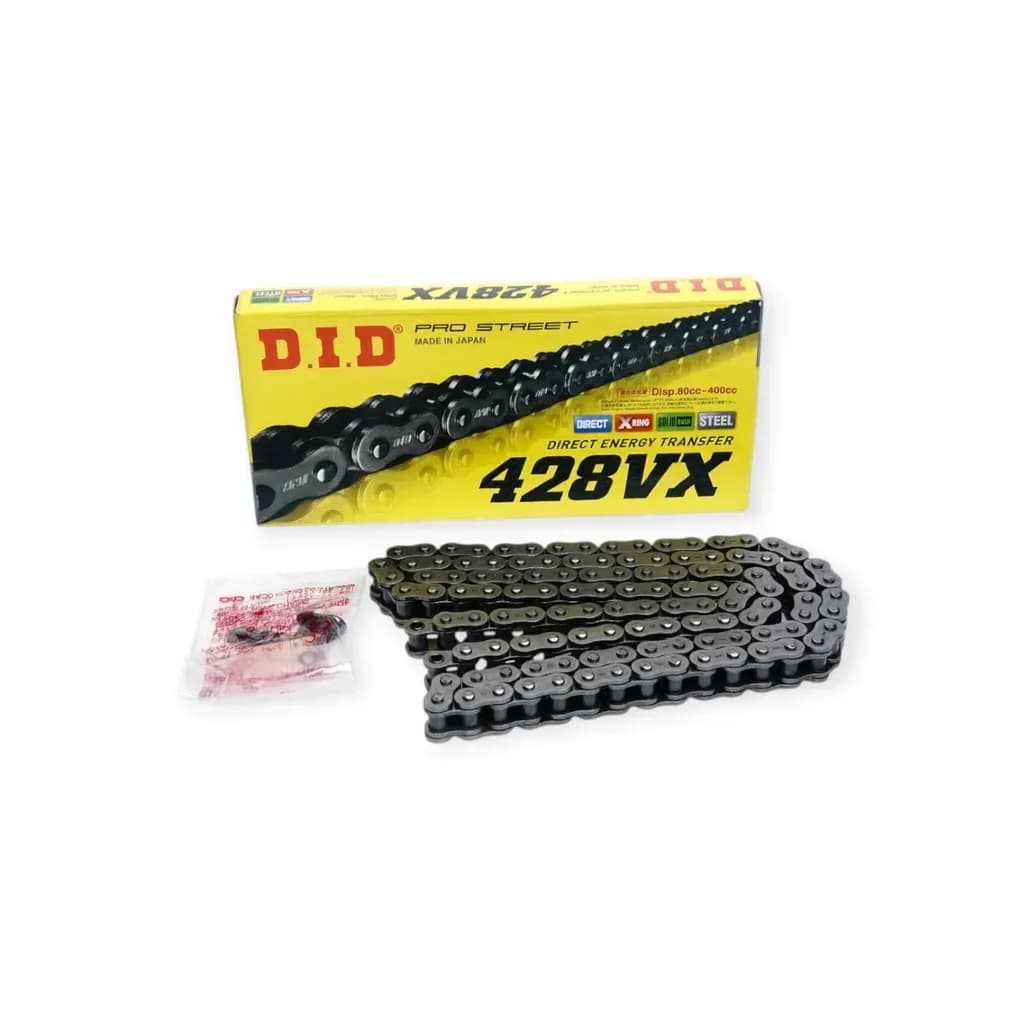 Sên DID 428VX-120FB X-Ring 120 mắt khóa cài FJ Nhật Bản