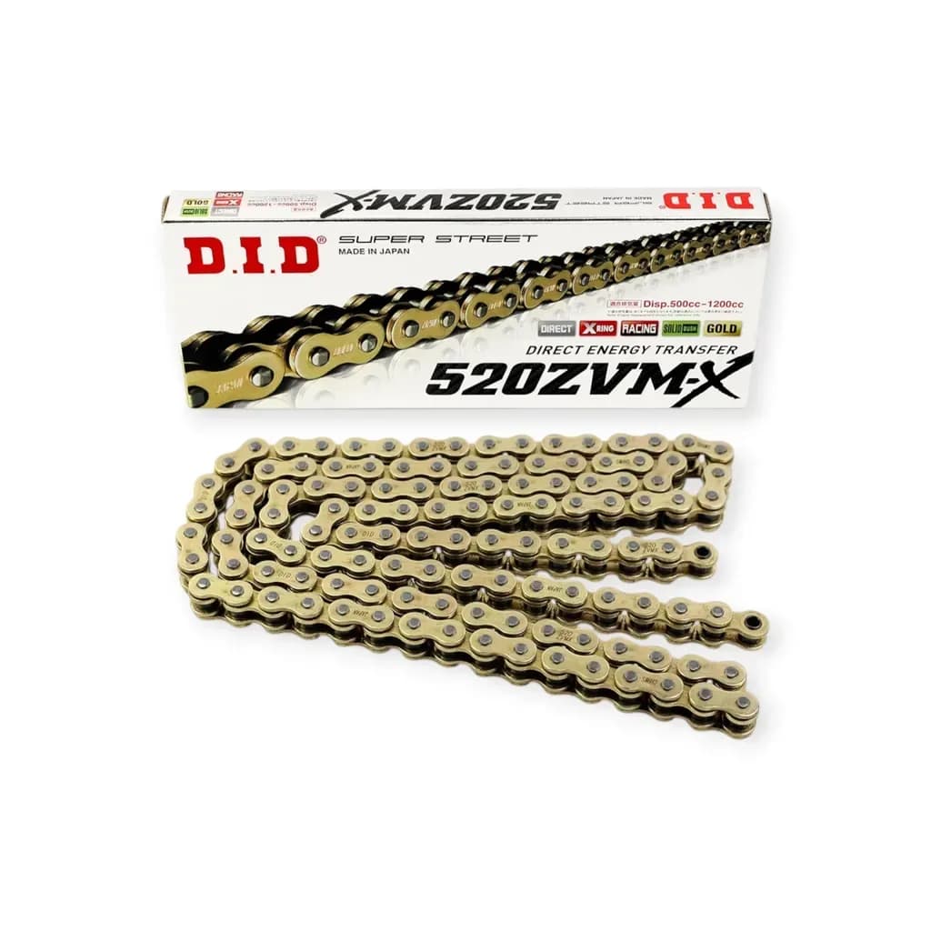 Sên mô tô DID 520ZVM-X 120 mắt X-Ring Gold Nhật Bản