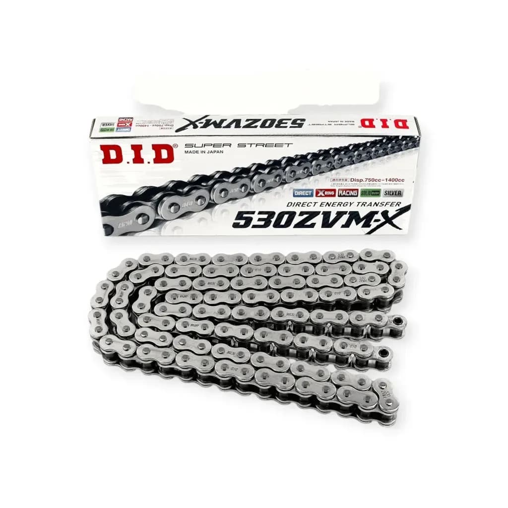 Sên mô tô DID 530ZVM-X x 120ZB 120 mắt X-Ring Nhật Bản
